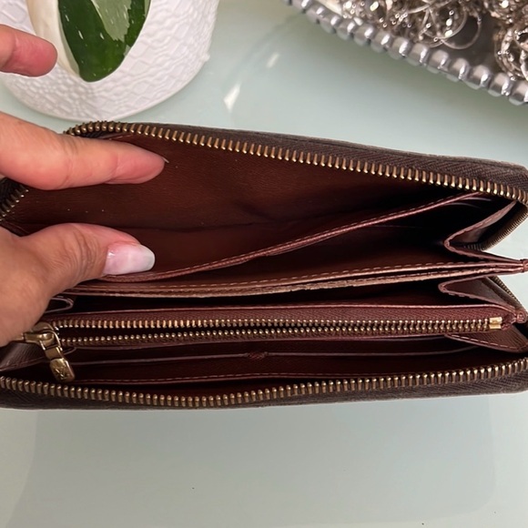 Louis Vuitton Brown Monogram Zip Wallet - Picture 10 of 16